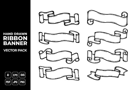 Ribbon Banners Vector Pack #25