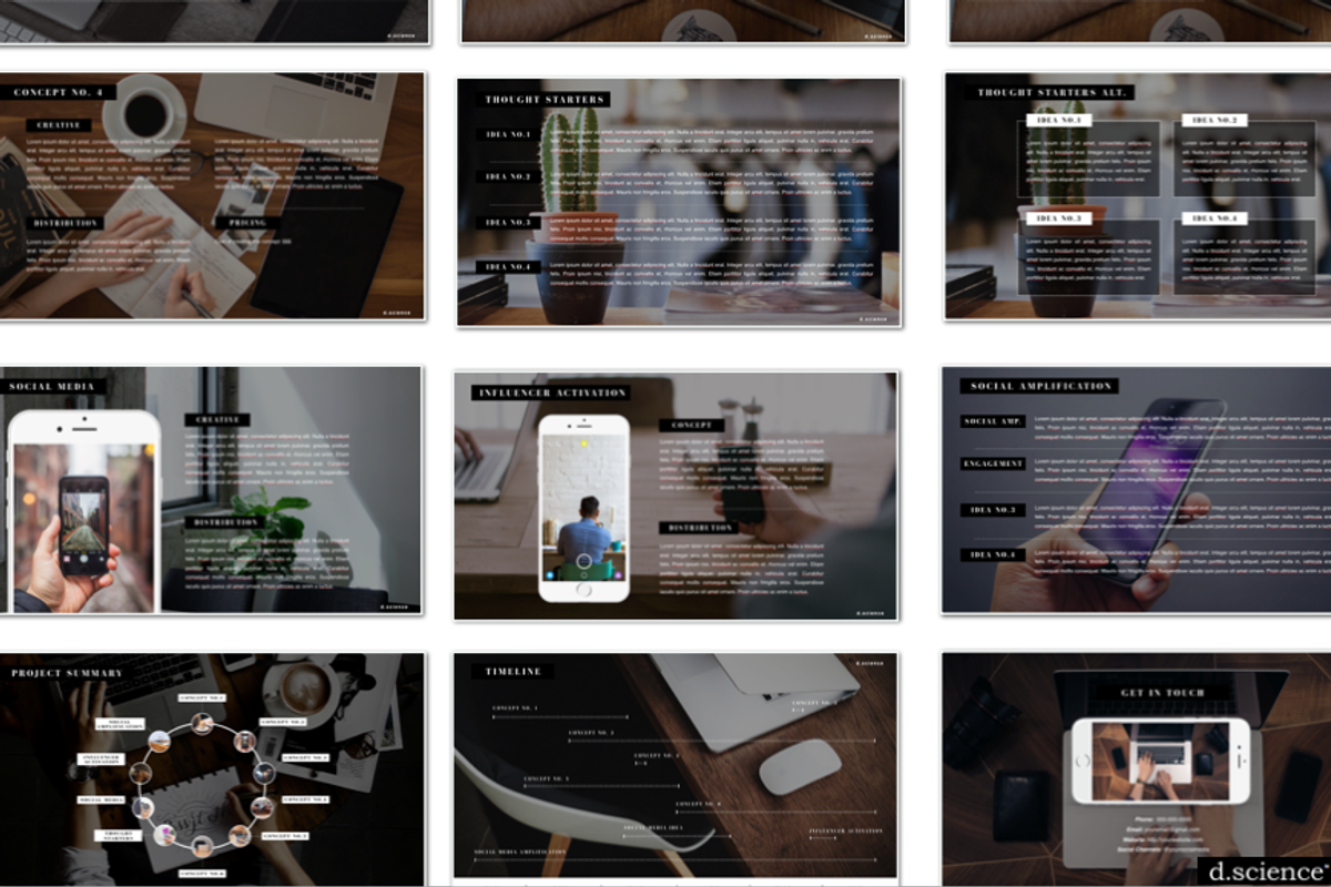 Creative Pitch Deck Bundle 50% OFF, a Presentation Template by Template Monkey @dscience (Photo 20 of 30)