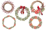 Christmas holiday clipart, a Seasonal Illustration by Vasmila (Thumbnail 7 of 12)