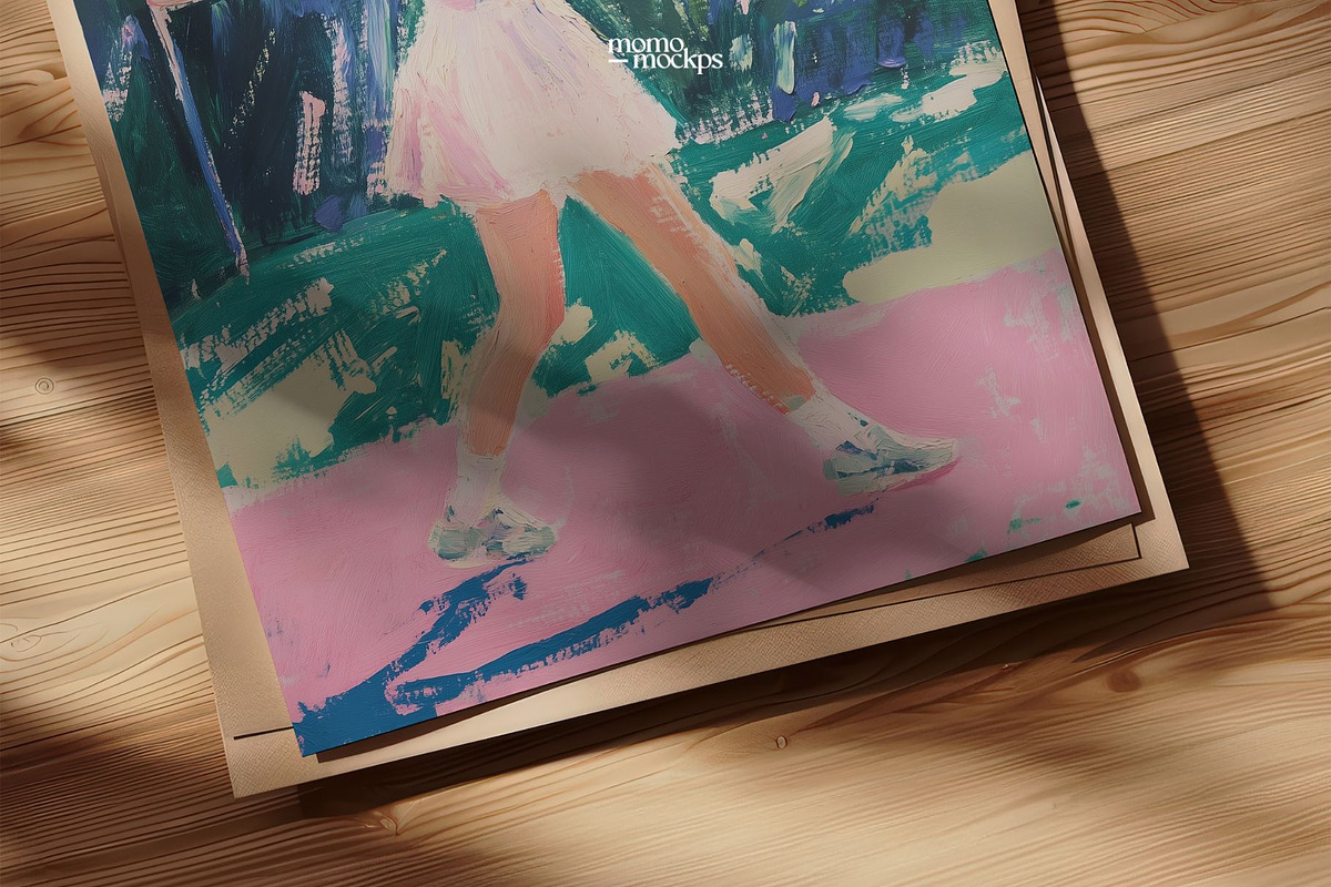 Close-Up Paper/Poster Mockup PSD, a Household Mockup by momomockps (Photo 7 of 10)
