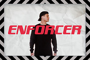 Enforcer Typeface, a Sans Serif Font by ANDR35 (Thumbnail 1 of 6)