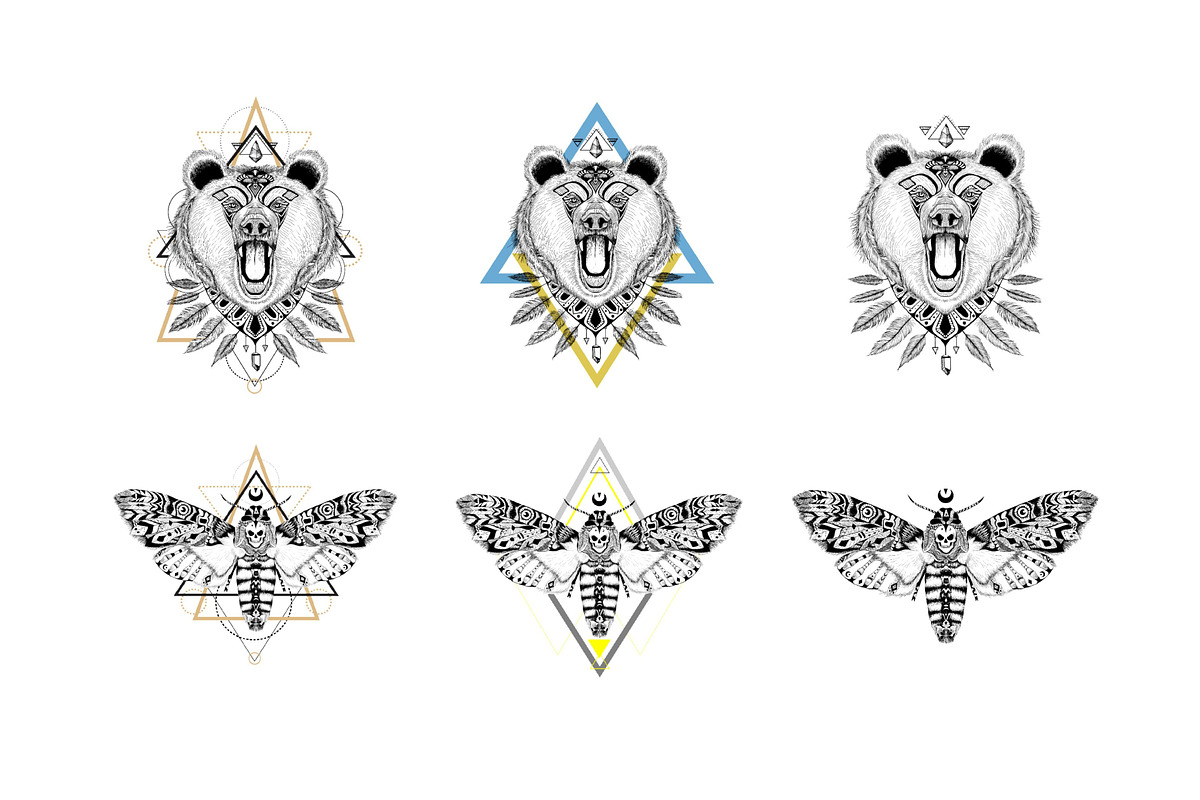 All tribal goods BUNDLE, an Animal Illustration by AnastasiaFears (Photo 6 of 17)