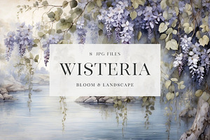 Wisteria Bloom Landscape