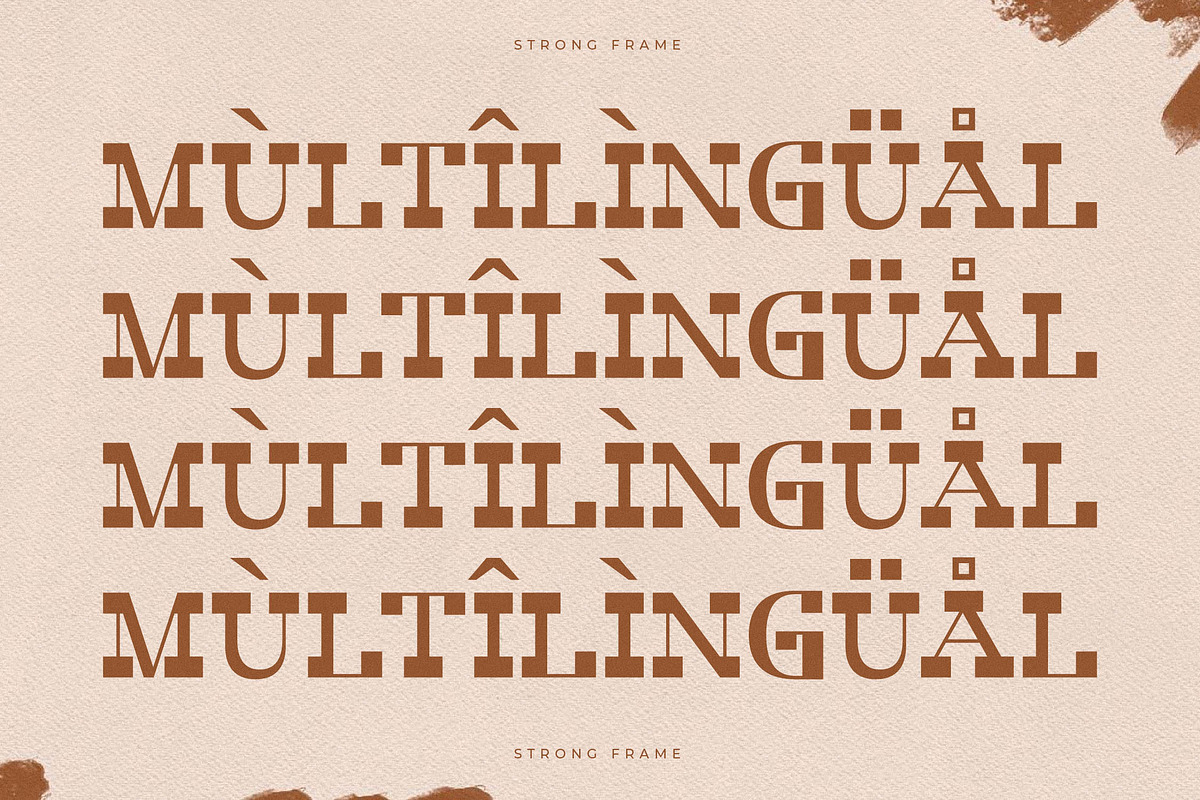 Strong Frame New Slab Serif Font, a Slab Serif Font by Storytype Studio (Photo 12 of 15)