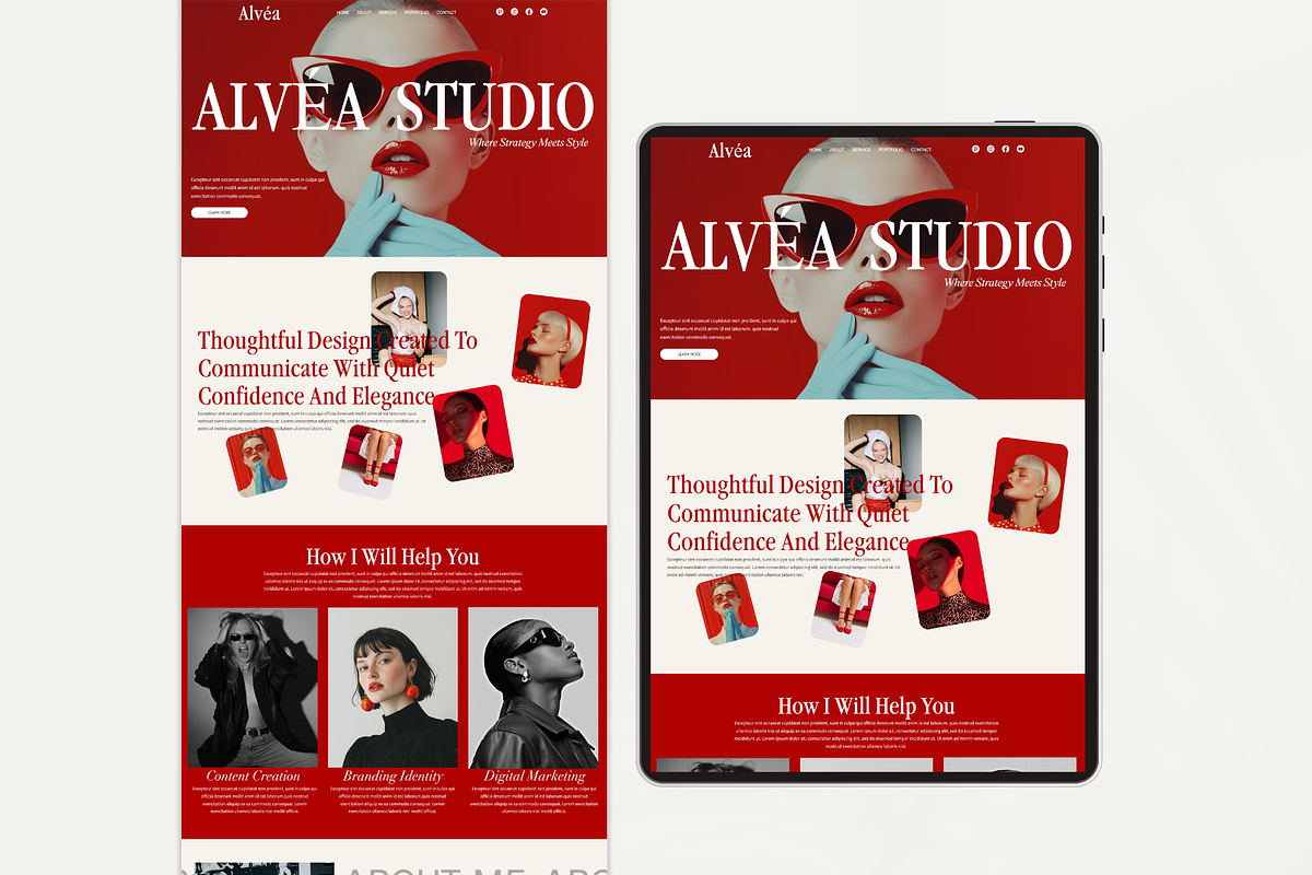 Bold Wix Studio Landing Page Website, a Wix Template by AdvertFox (Photo 9 of 9)