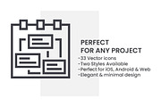 Remote Work & Productivity Icons, an Outline Icon by erifqizeicon (Thumbnail 2 of 3)