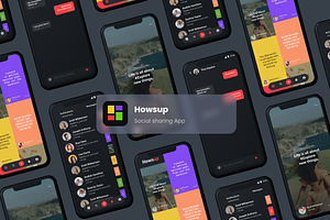 Social Sharing App UI Howsup