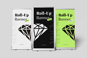 Roll Up Banner Mockup, an Advertising Mockup by Pikachudesign (Thumbnail 2 of 5)