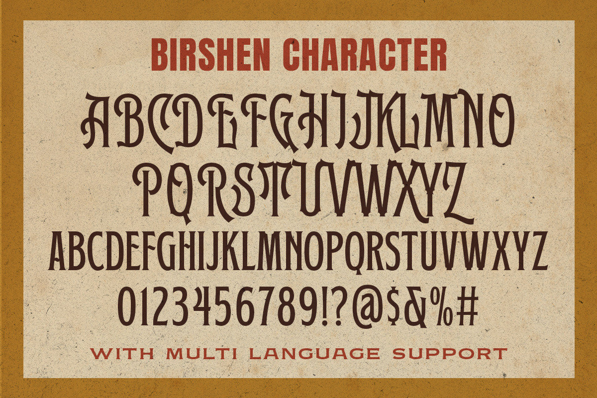 Birshen Vintage Display, a Serif Font by Letterhend Studio (Photo 7 of 8)