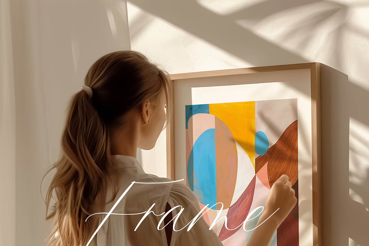 10 Frame Mockups with Person, an Advertising Mockup by ArtwithFrame (Photo 6 of 13)