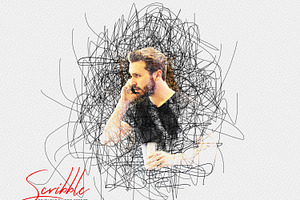 Scribble Photo Effect Art