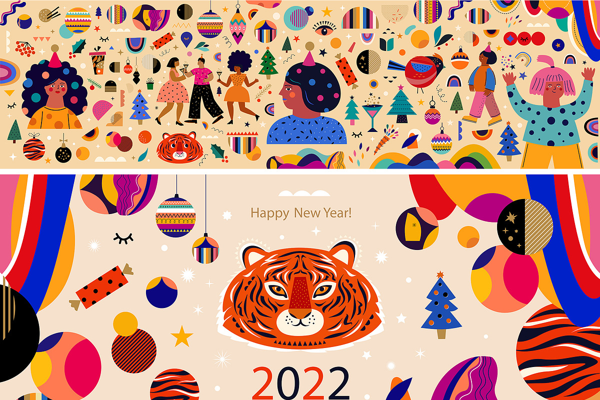 New Year & Christmas collection, a Seasonal Illustration by MoleskoStudio (Photo 11 of 38)