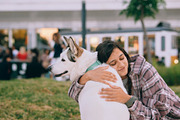 Woman with White Dog Photos, an Animal Photo by Tekso (Thumbnail 4 of 6)