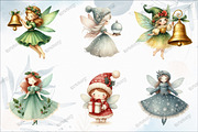 Fantasy Christmas Fairy Clipart, an Illustration by designcity5 (Thumbnail 3 of 5)