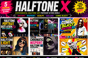 HALFTONE X Experimental Halftone, an Action Add-On by Studio Retouch (Thumbnail 1 of 63)