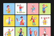 Animated Indian People Icons, a Duotone Icon by Prosymbols (Thumbnail 6 of 10)