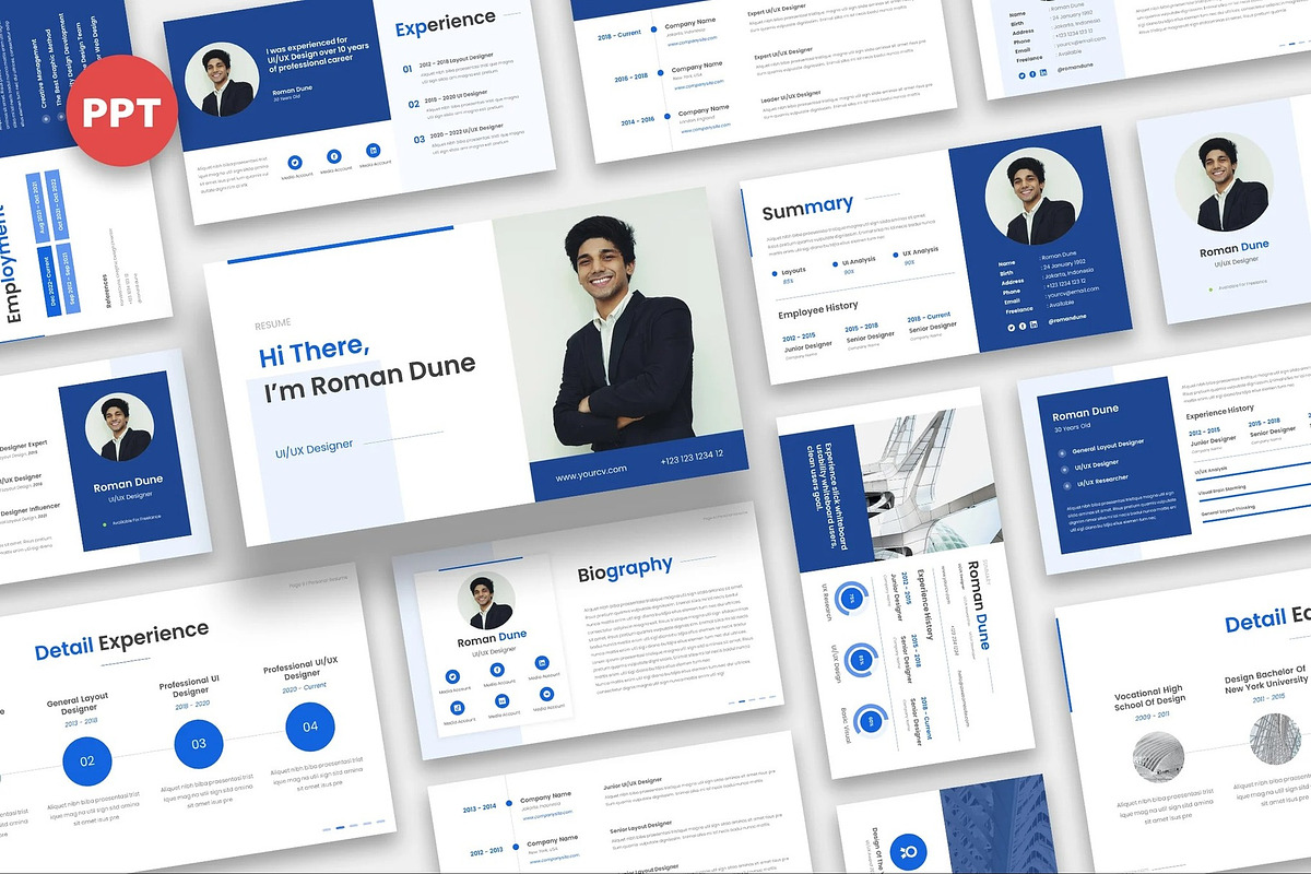 Yourcv - Personal Resume Templates, a Presentation Template by Fit-tee (Photo 1 of 4)