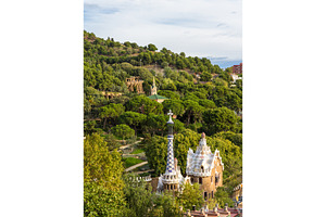 View of Park Guell in Barcelona - Spain, an Architecture Photo by Leonid Andronov
