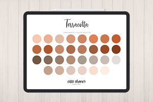 Terracotta Procreate Color Palette, a Palette Add-On by Cate Shaner