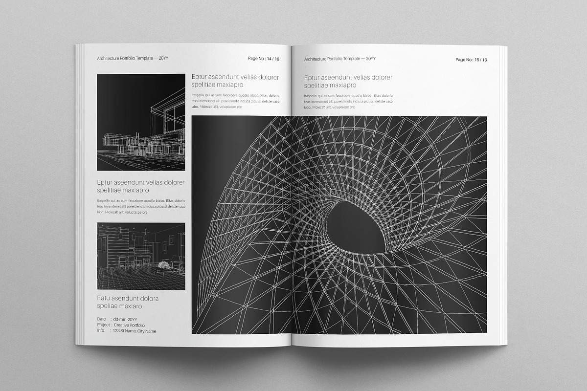 Architecture Portfolio Brochure, a Brochure Template by E-Type (Photo 6 of 7)