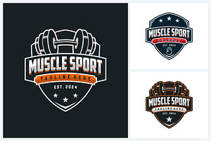 Fitness logo sport design template, a Branding & Logo Template by jundio studio