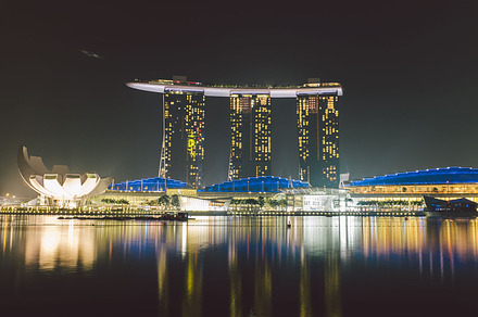 Marina bay sands featuring travel, singapore, and architecture