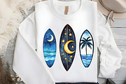 Summer Surfboard Sublimation Clipart, an Illustration by DreamCafeArt (Thumbnail 5 of 5)