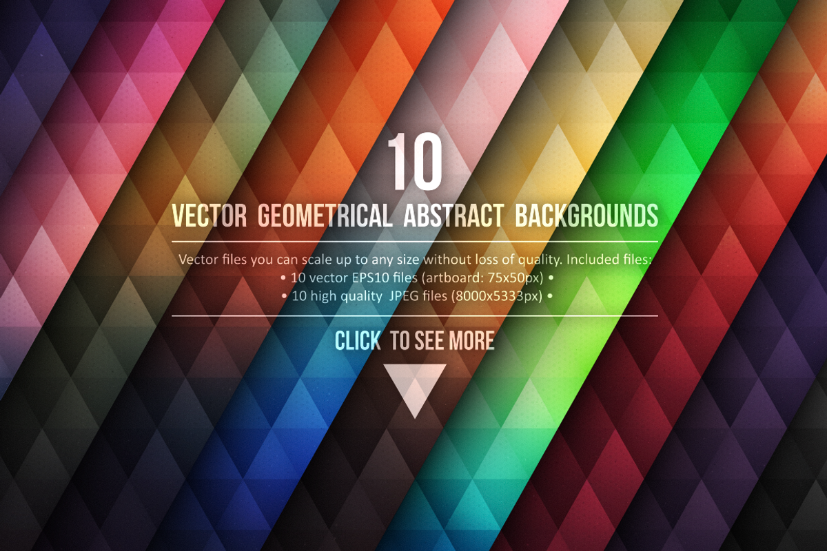 Vector Geometrical Backgrounds, a Pattern Graphic by yamonstro (Photo 1 of 14)