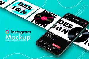 Instagram Mockup PSD