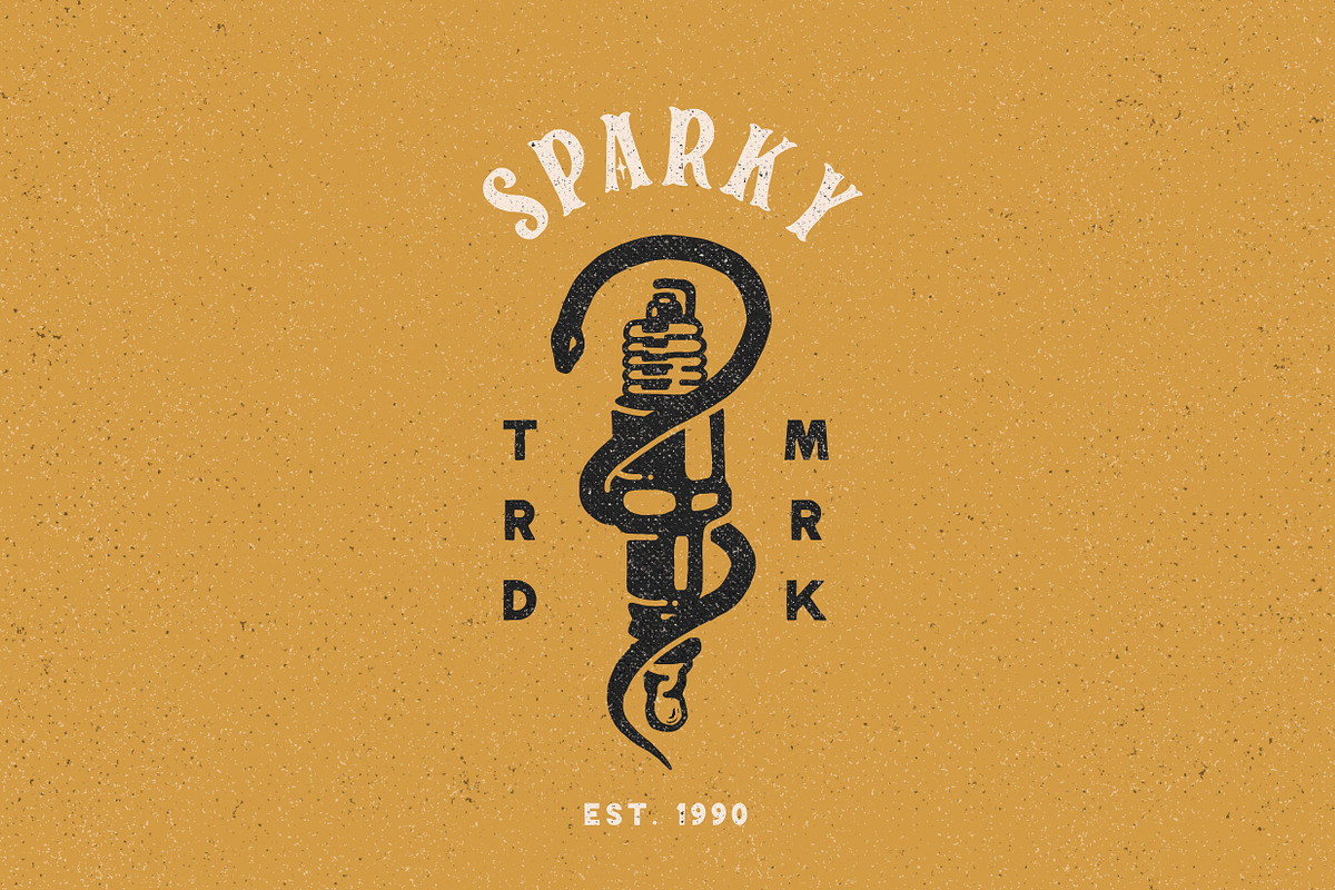 Sparkplugs Biker Rebel Font preview 5