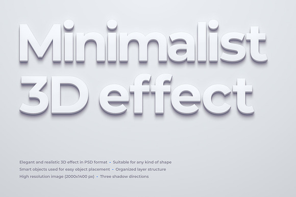 Minimalist 3D Effect preview 8