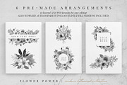Vintage garden flower meadow lineart, an Illustration by Sophia J Caldwell (Thumbnail 7 of 17)