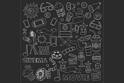 It's movie time! Linear vector set, a Texture Illustration by Art Loft (Thumbnail 16 of 16)