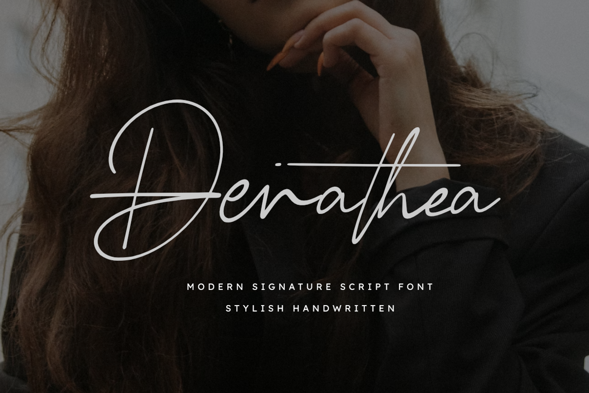 Derathea | Signature Font, a Script Font by Masyafi Studio (Photo 1 of 8)