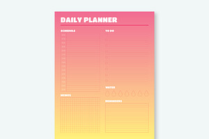 Ombre Planner Set