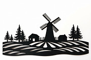Dutch Windmill Field Set, an Illustration by Creativeshirt (Thumbnail 10 of 10)