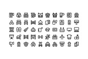 50 Hotel Icons, an Outline Icon by Side Project (Thumbnail 2 of 8)