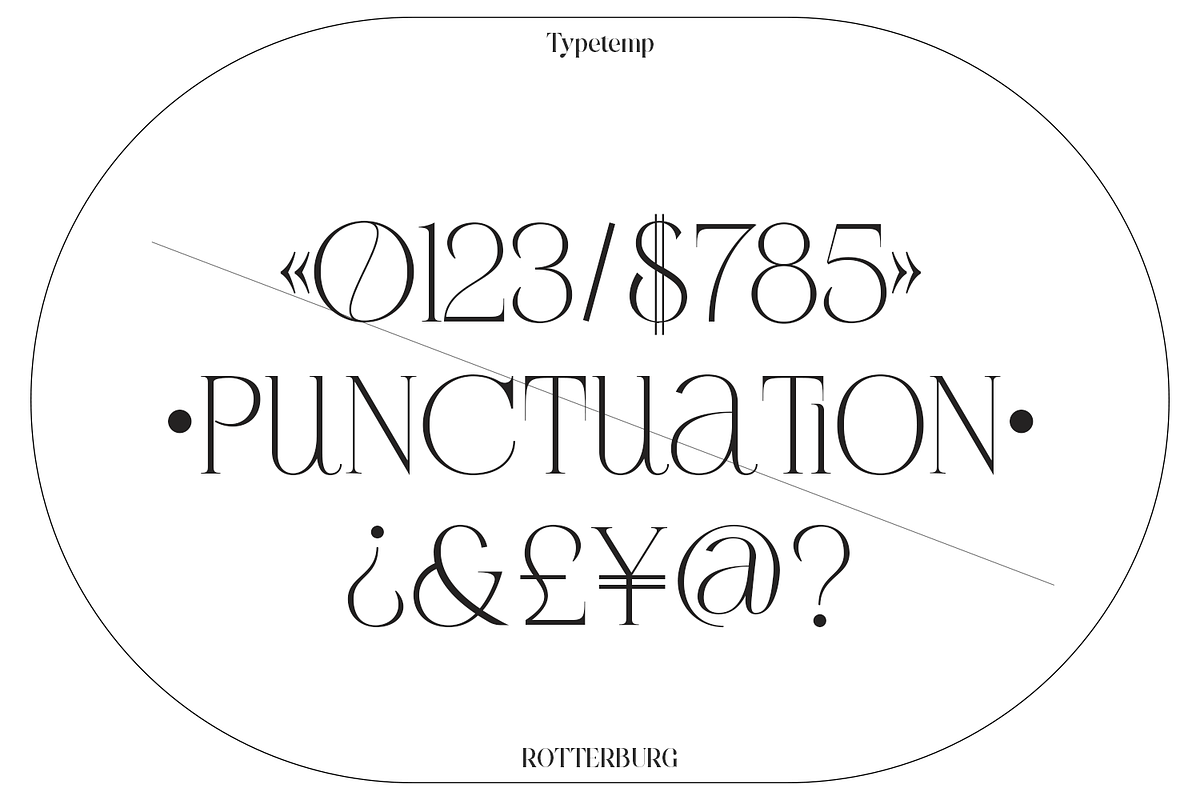 Rotterburg Stylish Display Font, a Serif Font by Typetemp Studio (Photo 5 of 20)