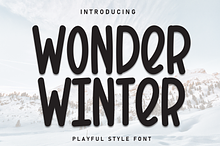 Wonder Winter | Script Font