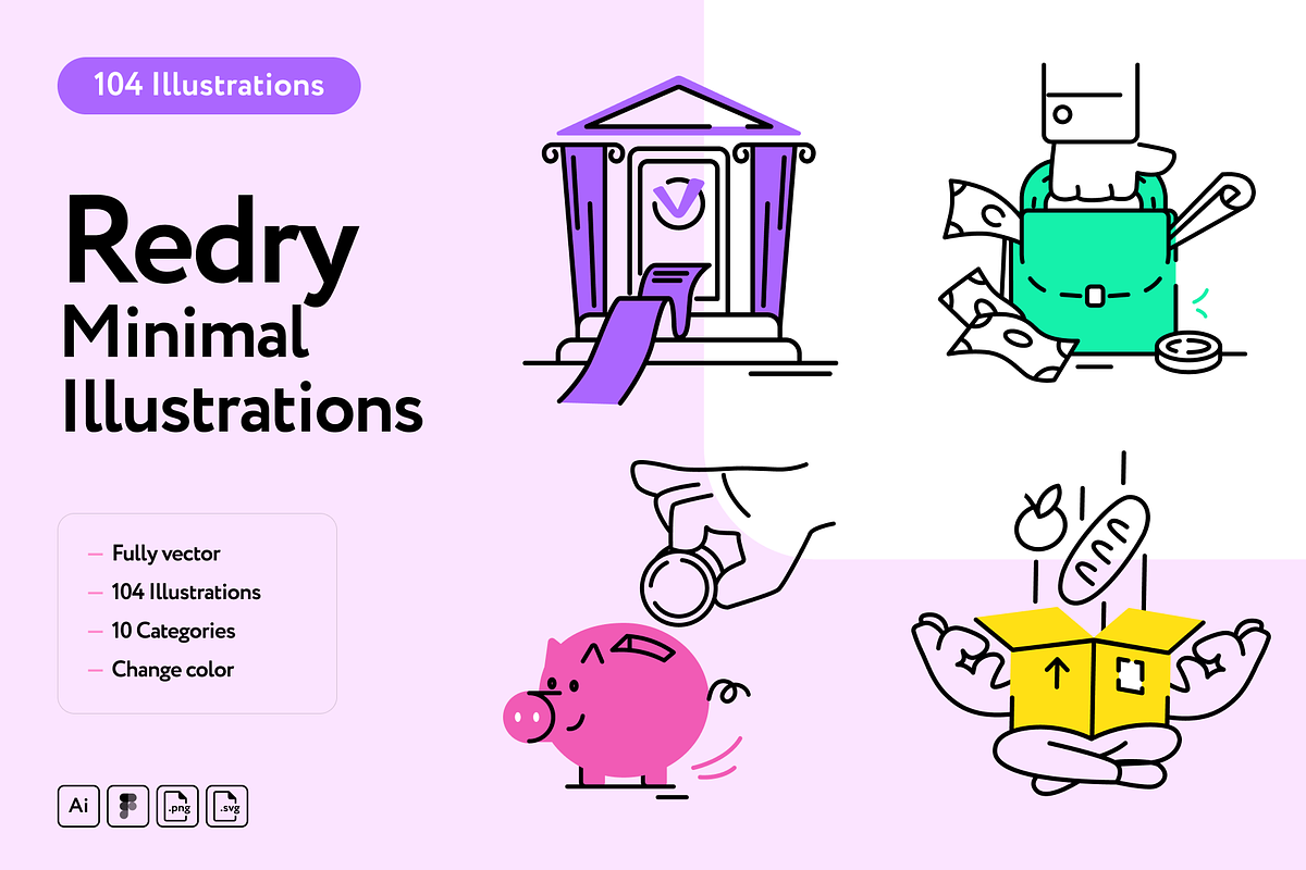 Redry Illustration Collection, a Finance Illustration by Welovegraphics (Photo 1 of 8)