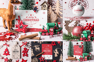 Christmas Mock-up, an Advertising Mockup by zippypixelstudio