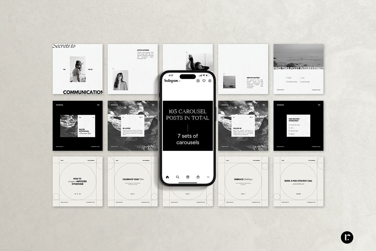 Coach Instagram Carousel & Post, a Social Media Template by Row Creative (Photo 8 of 11)