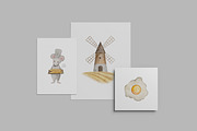 Watercolor Mouse Chef bakery clipart, a Food Illustration by Daryartsy (Thumbnail 6 of 10)