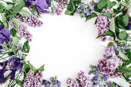 Lilac frame featuring lilac, flower, and floral, an Arts & Entertainment Photo by Floral Deco