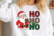 Santa Claus Ho Ho Ho Sublimation PNG, an Illustration by Craft Nest (Thumbnail 2 of 6)