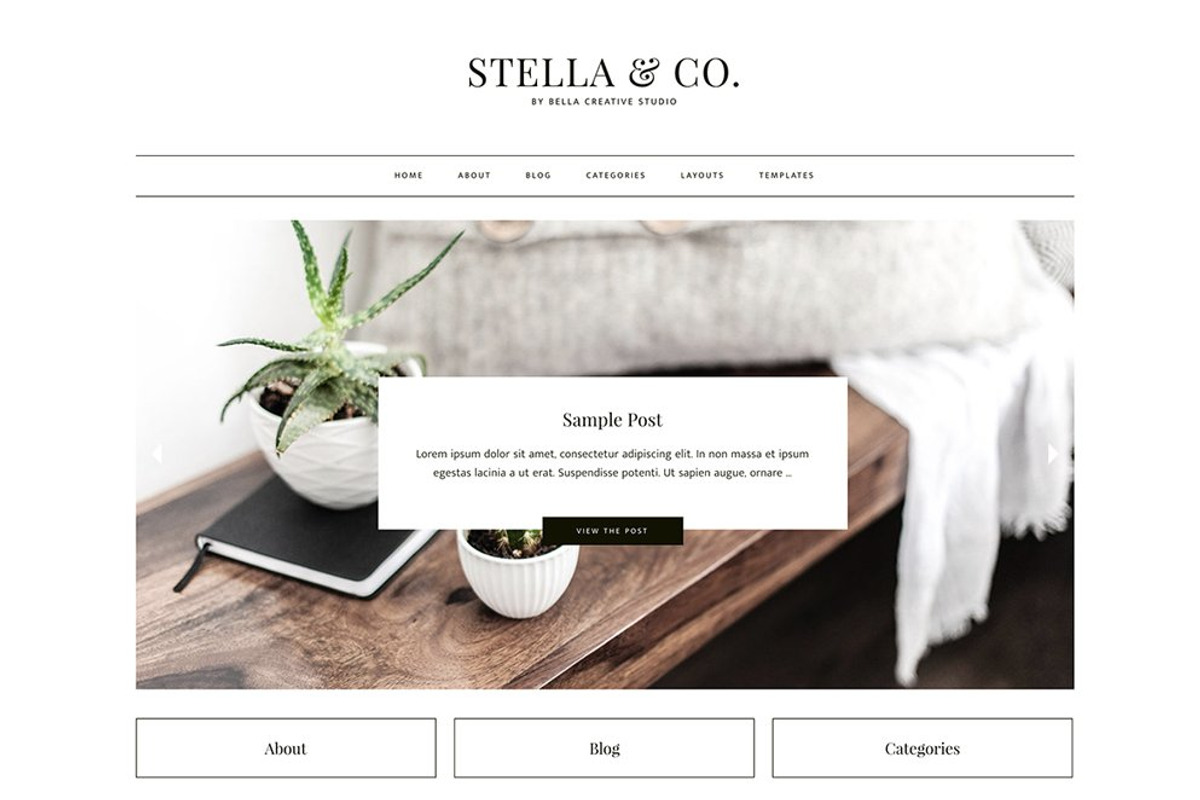 Stella & Co. - WordPress Theme, a WordPress Template by Bella Creative Studio (Photo 1 of 3)