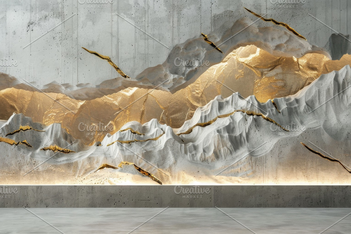 27 Landscapes on a concrete wall, an Arts & Entertainment Photo by Handmadefont (Photo 18 of 28)