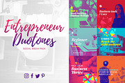 Entrepreneur Duotones Social Media, a Social Media Template by Numszky Creative (Thumbnail 1 of 4)
