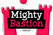 Mighty Bastion | Display Font, a Handwritten Font by Lemonthe (Thumbnail 1 of 6)