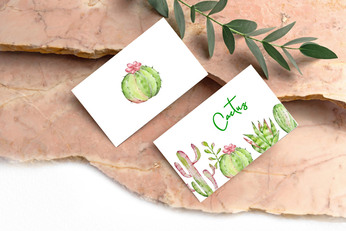 Watercolor Cactus Clipart, an Object Graphic by SvetaArtStore (Photo 2 of 6)